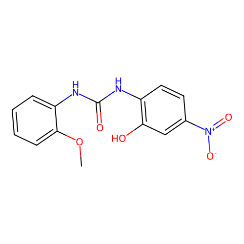 1-(2-Hydroxy-4-nitrophenyl)-3-(2-methoxyphenyl)urea structure