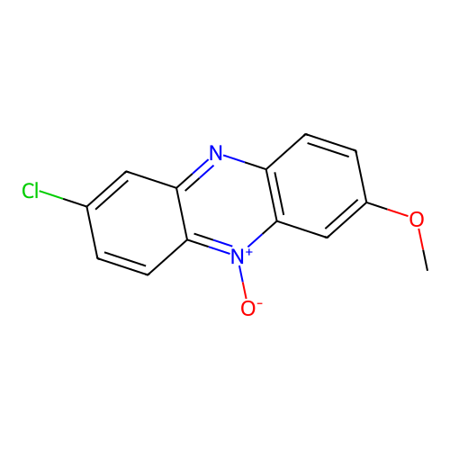 2-Chloro-7-methoxyphenazine 5-oxide structure