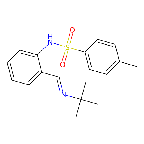 N-{2-[(E)-(tert-butylimino)methyl]phenyl}-4-methylbenzenesulfonamide structure