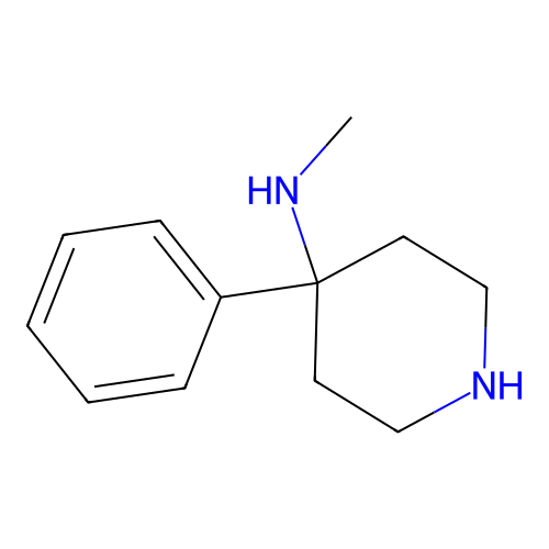 N-Methyl-4-phenyl-4-piperidinamine structure