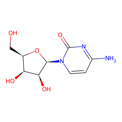 4-Amino-1-beta-D-lyxofuranosyl-2(1H)-pyrimidinone structure
