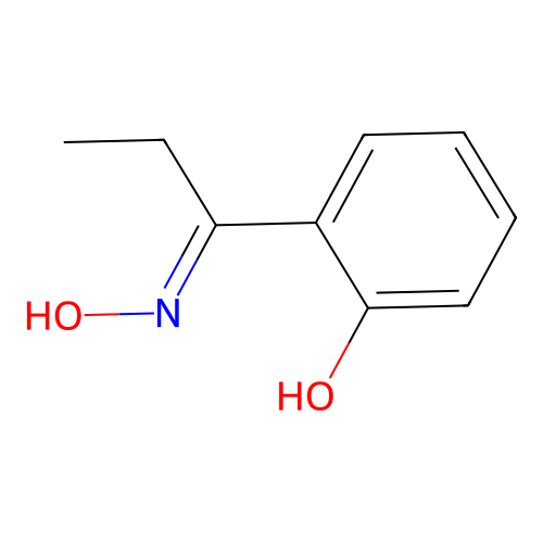 1-(2-Hydroxyphenyl)-1-propanone oxime structure