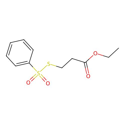 Ethyl 3-(benzenesulfonylsulfanyl)propanoate structure