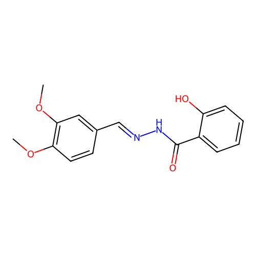 N'-(3,4-dimethoxybenzylidene)-2-hydroxybenzohydrazide structure
