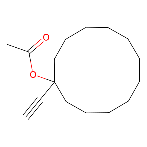 1-Ethynylcyclododecyl acetate structure