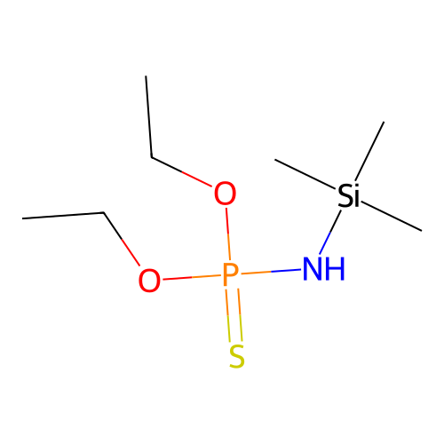 [Ethoxy-(trimethylsilylamino)phosphinothioyl]oxyethane structure