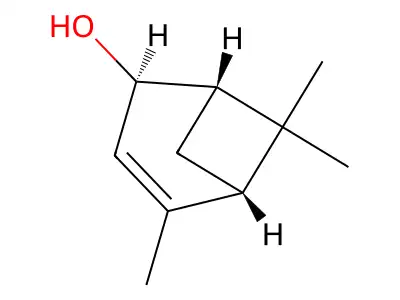 Bicyclo(3.1.1)hept-3-en-2-ol, 4,6,6-trimethyl-, (1R,2S,5R)-rel- structure