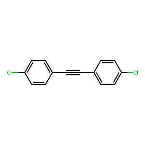 Bis[p-chlorophenyl]acetylene structure