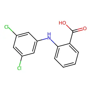 2-[(3,5-Dichlorophenyl)amino]benzoic acid structure