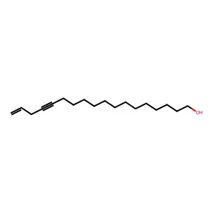 17-Octadecen-14-yn-1-ol structure