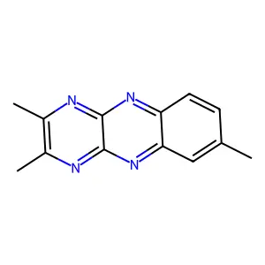 2,3,7-Trimethylpyrazino(2,3-b)quinoxaline structure