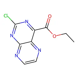 Ethyl 2-chloropteridine-4-carboxylate structure