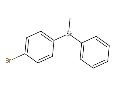 (4-Bromophenyl)(methyl)phenylsilane structure