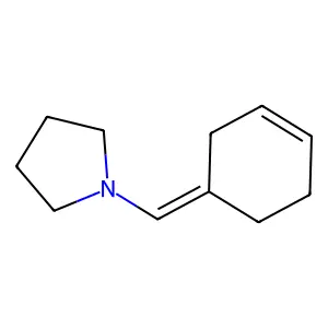 Pyrrolidine, 1-(3-cyclohexen-1-ylidenemethyl)- structure
