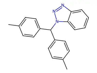 1-[Bis(4-methylphenyl)methyl]-1H-1,2,3-benzotriazole structure
