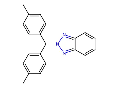 2-[Bis(4-methylphenyl)methyl]benzotriazole structure