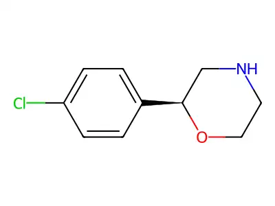 2-(4-Chlorophenyl)morpholine structure