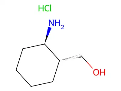 rac-((1R,2R)-2-aminocyclohexyl)methanol hydrochloride structure