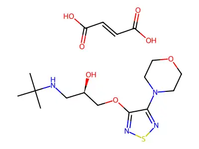 (R)-Timolol (maleate) structure