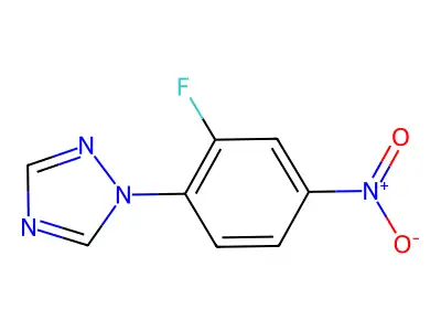 3-Fluoro-1-nitro-4-(1H-1,2,4-triazol-1-yl)benzene structure