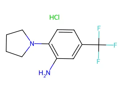 2-(Pyrrolidin-1-yl)-5-(trifluoromethyl)aniline structure