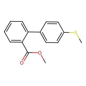 Methyl 2-[4-(methylsulfanyl)phenyl]benzoate structure