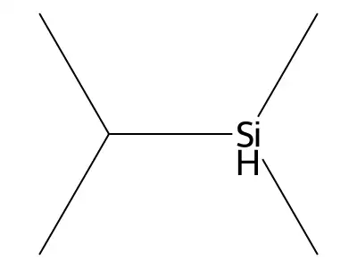 Dimethyl(1-methylethyl)silane structure