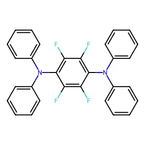 2,3,5,6-tetrafluoro-1-N,1-N,4-N,4-N-tetraphenylbenzene-1,4-diamine structure