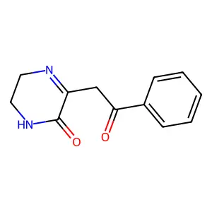 3-(2-oxo-2-phenylethyl)-5,6-dihydropyrazin-2(1H)-one structure
