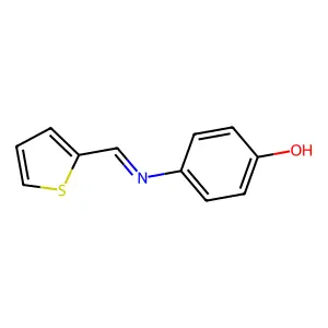 4-((2-Thienylmethylene)amino)phenol structure