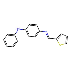 N-Phenyl-N'-(2-thienylmethylene)-1,4-phenylenediamine structure