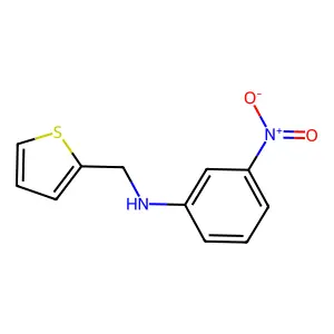 3-nitro-N-(thiophen-2-ylmethyl)aniline structure