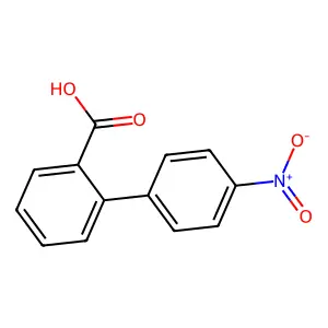 (1,1'-Biphenyl)-2-carboxylic acid, 4-nitro- structure