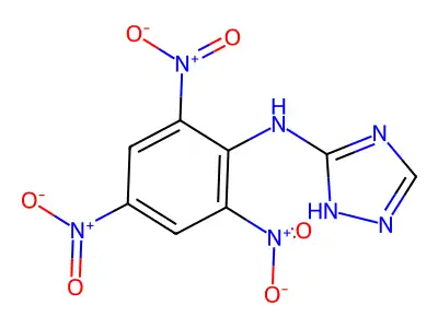 3-Picrylamino-1,2,4-triazole structure