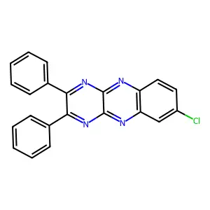 7-Chloro-2,3-diphenylpyrazino(2,3-b)quinoxaline structure