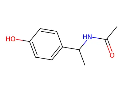 Acetamide, N-[1-(4-hydroxyphenyl)ethyl]- structure