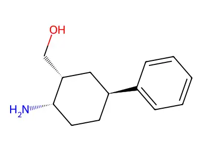 cis-(2-Amino-trans-5-phenyl-cyclohexyl)-methanol structure