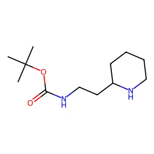 tert-butyl N-[2-[(2S)-piperidin-2-yl]ethyl]carbamate structure