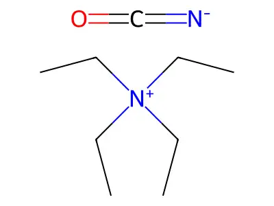 Tetraethylammonium cyanate structure