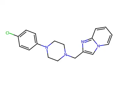 2-[[4-(4-Chlorophenyl)piperazin-1-yl]methyl]imidazo[1,2-a]pyridine structure