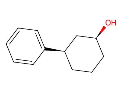 rel-(1S,3R)-3-Phenylcyclohexan-1-ol structure