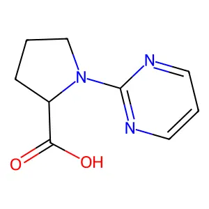 1-(Pyrimidin-2-yl)pyrrolidine-2-carboxylic acid structure
