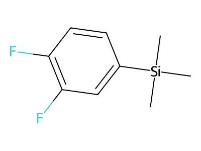 (3,4-Difluorophenyl)trimethylsilane structure