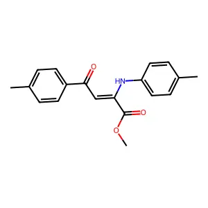 (Z)-methyl 4-oxo-4-(p-tolyl)-2-(p-tolylamino)but-2-enoate structure