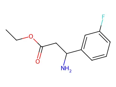 Ethyl 3-amino-3-(3-fluorophenyl)propanoate structure