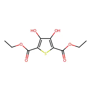 3,4-Dihydroxy-thiophene-2,5-dicarboxylic acid diethyl ester structure