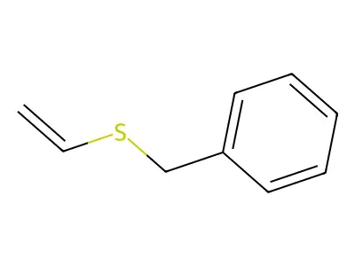 Benzene, ((ethenylthio)methyl)- structure