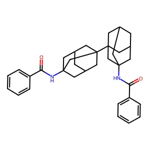 Benzamide, N,N'-(1,1'-bitricyclo(3.3.1.1(sup 3,7))decane-3,3'-diylbis- structure