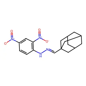 N-(1-adamantylmethylideneamino)-2,4-dinitroaniline structure