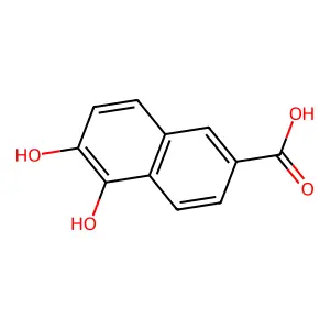 5,6-二羟基萘-2-甲酸 structure